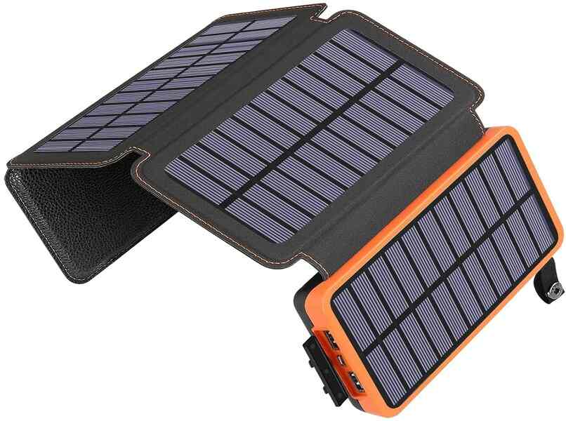 power bank con paneles solares