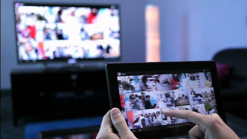 tablet conectada por wifi a television